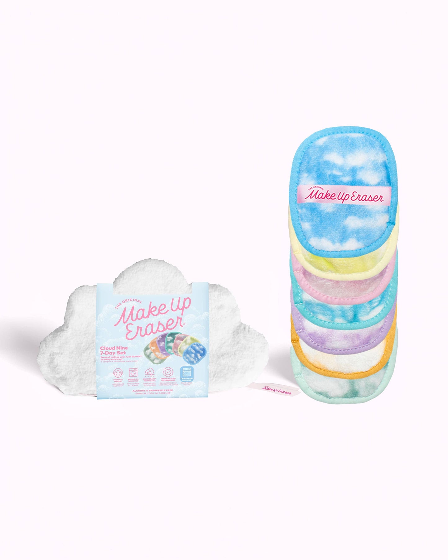 Cloud Nine 7-Day MakeUp Eraser Set & Cosmetic Bag