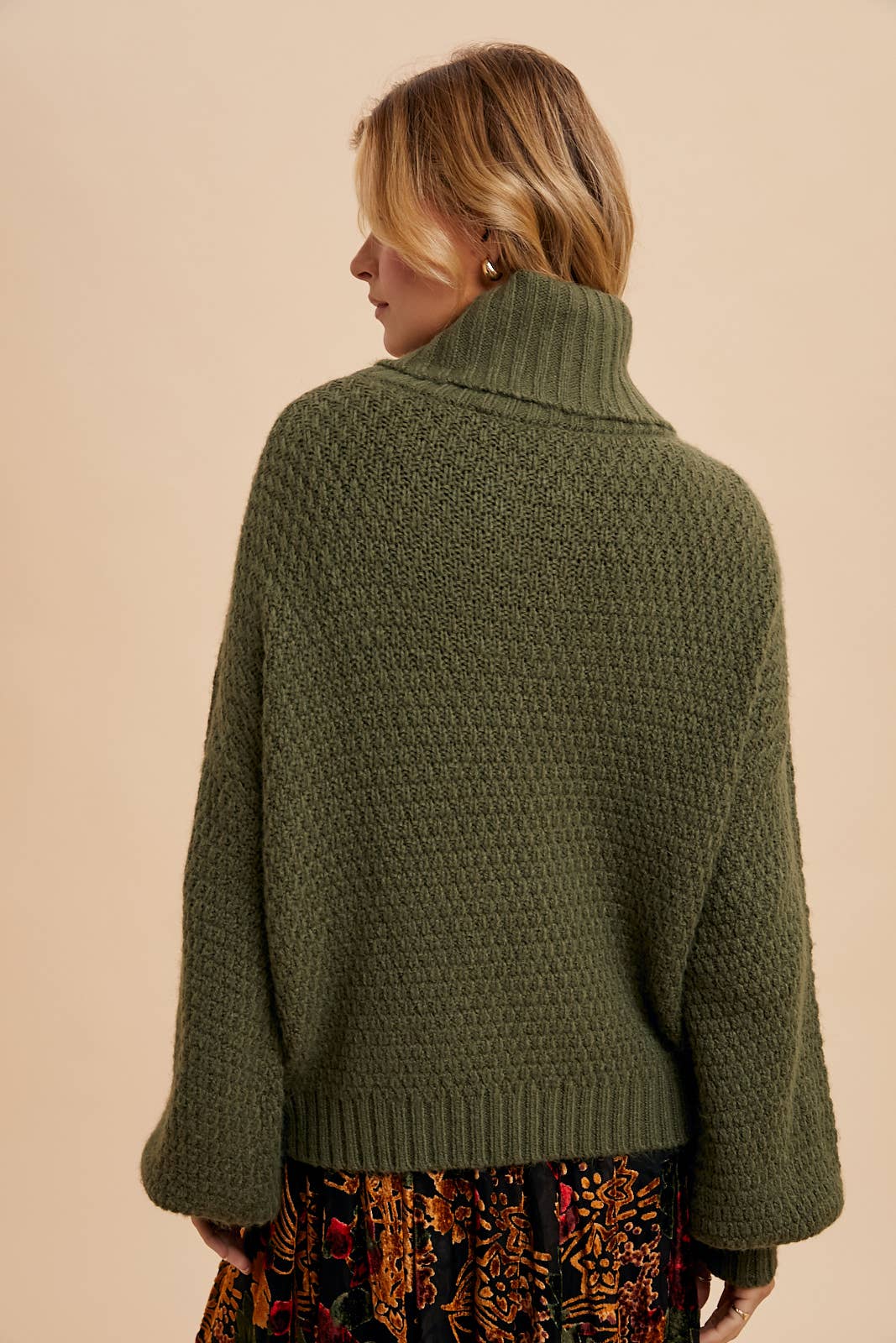 Turtleneck Knit Sweater