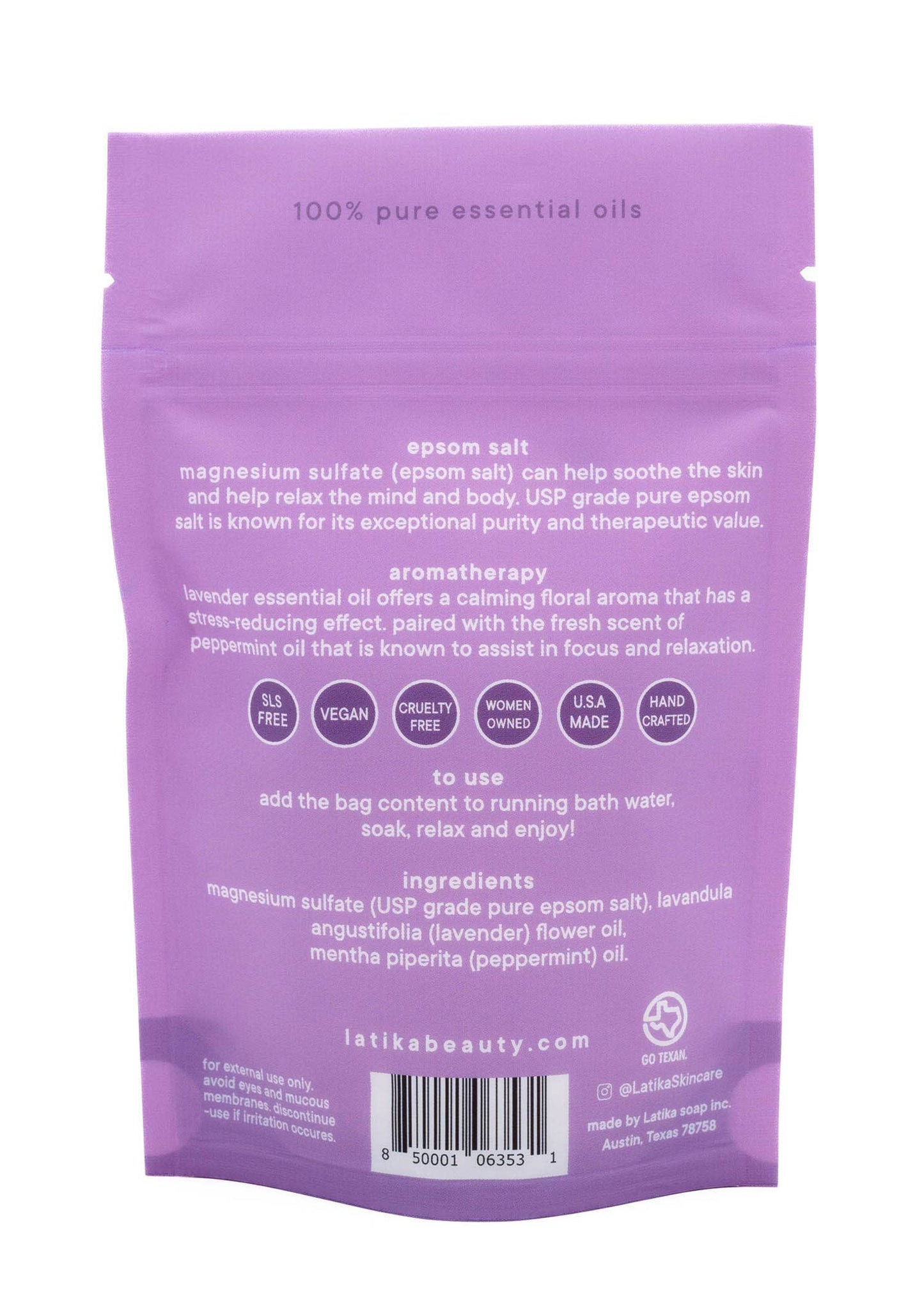 Lavender Mint Bath Salt