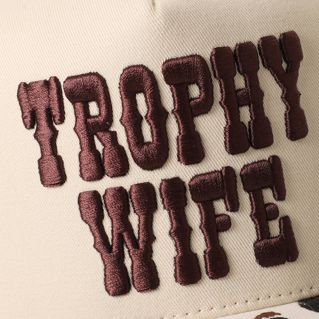 Trophy Wife Embroidered Trucker Hat