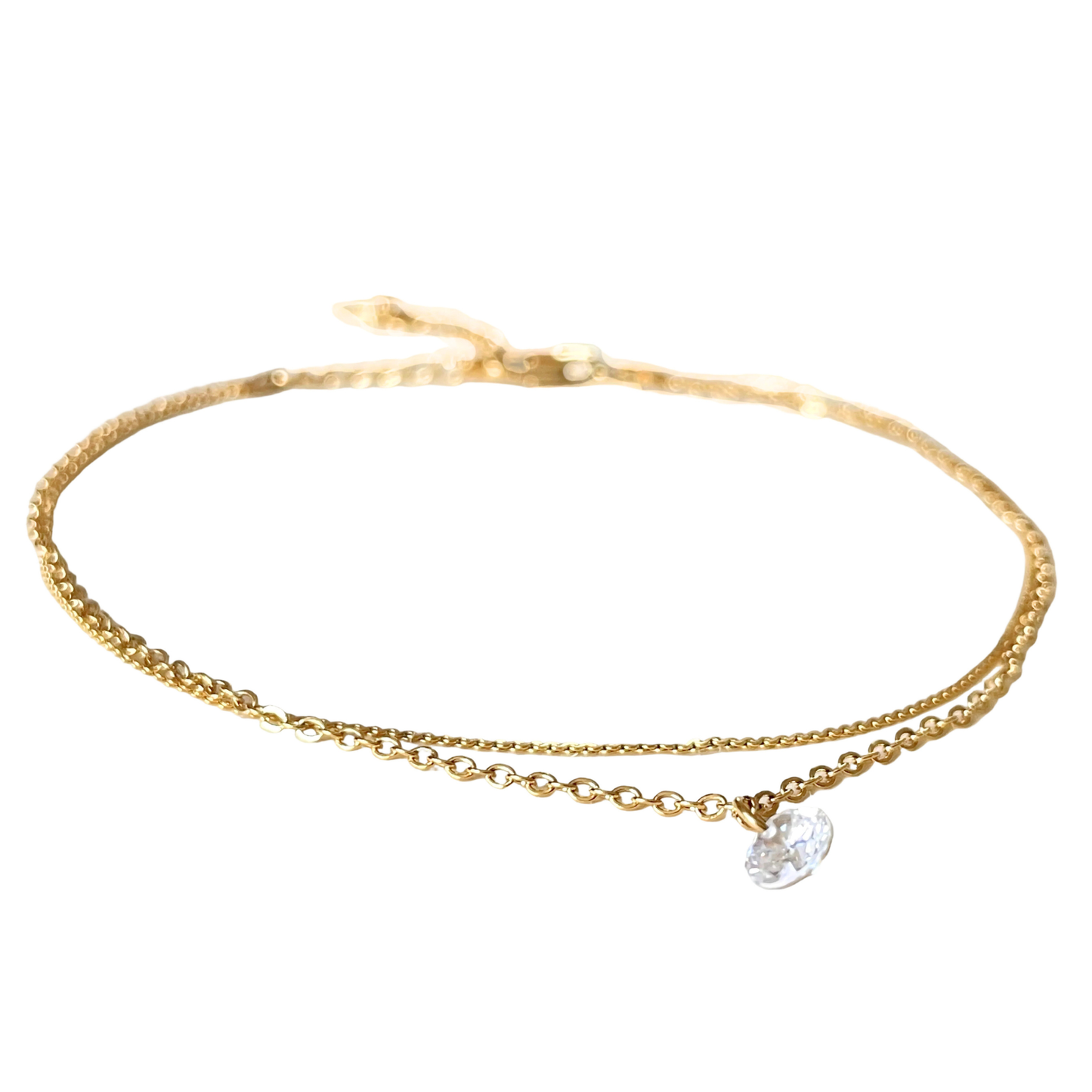 Dainty Layered Gold Anklet