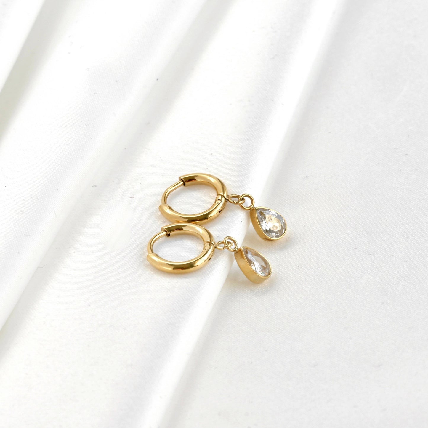 Diamond Teardrop Earrings