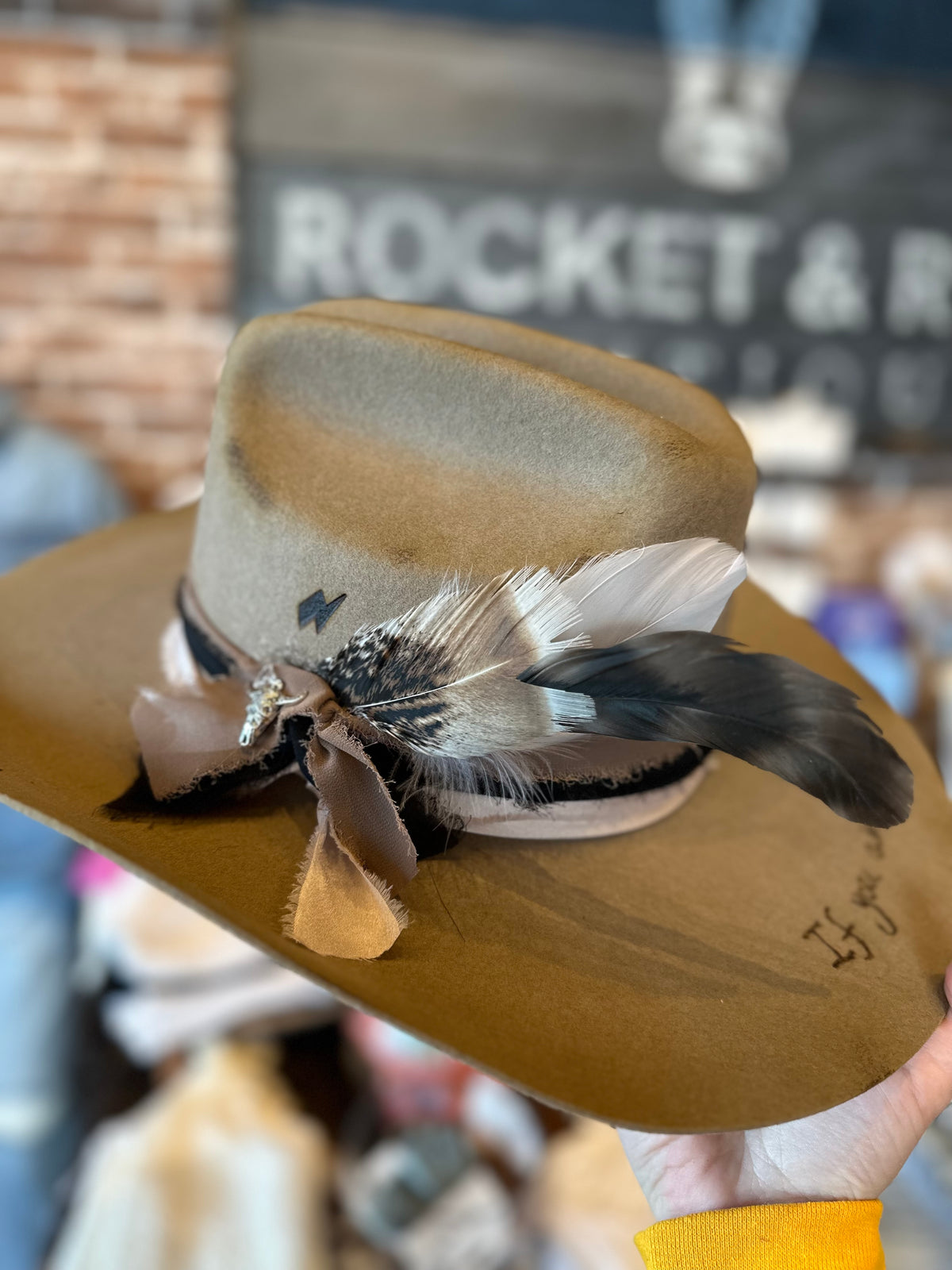 Custom Hat Bar Black Heron Boutique in Smoky Lake Alberta June 22 Trucker or Traditional style