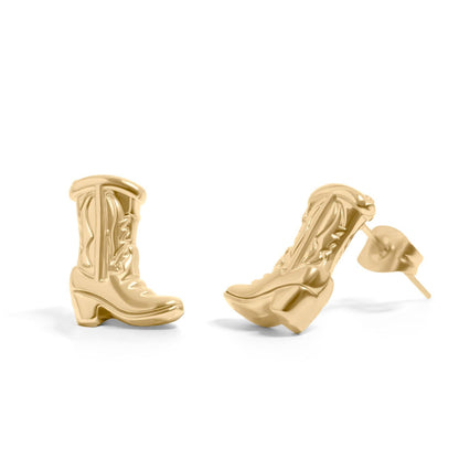 Cowboy Boot Stud Earrings