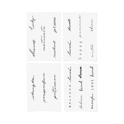 Statement Temporary Tattoo Pack