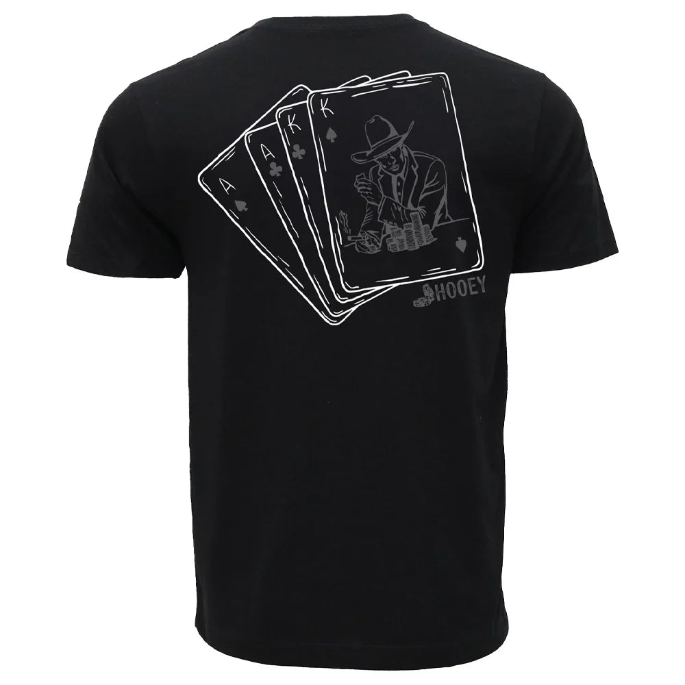 Black 'Gambler' Men's T-Shirt by Hooey
