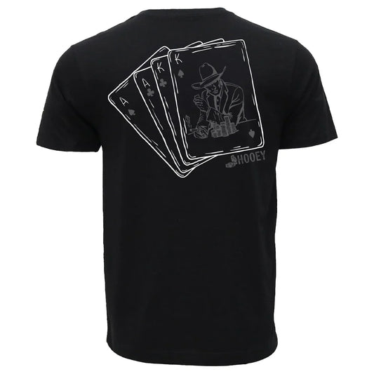 Black 'Gambler' Men's T-Shirt by Hooey