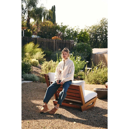 CABIN GINGHAM TRIM FLEECE HALF-ZIP PULLOVER