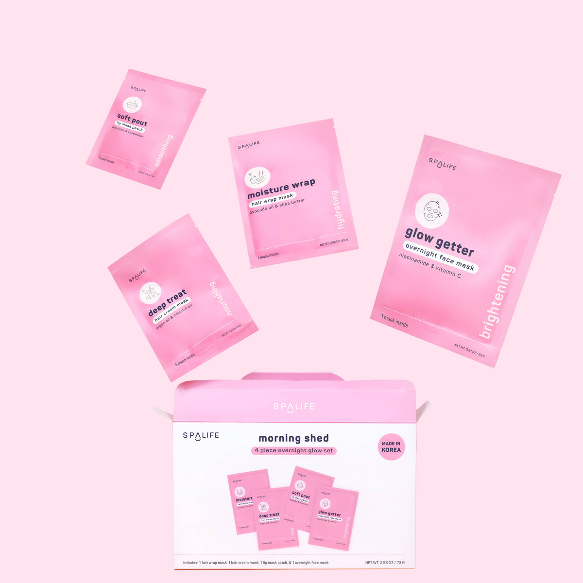 Morning Shed Self-Care Set  – 4pc Overnight Korean Glow Set