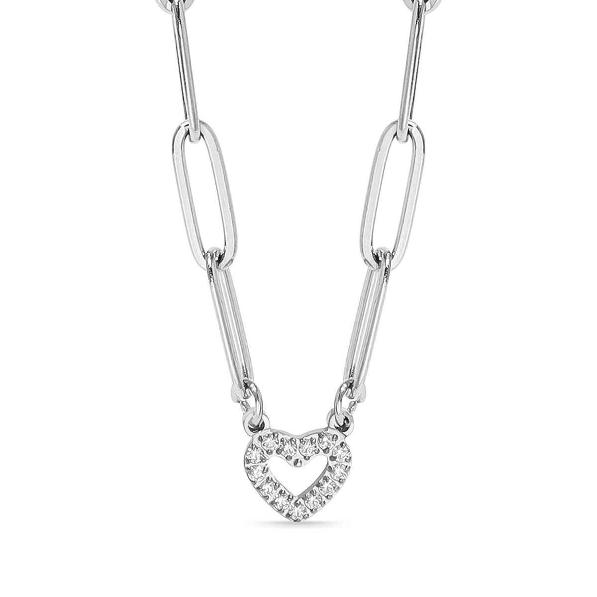 "Heart" Paperclip Necklace