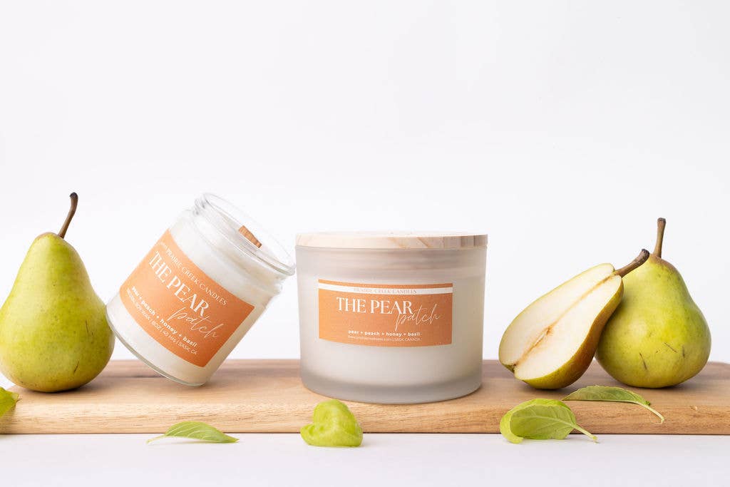 The Pear Patch - Non-Toxic Soy Wax Candle: 8oz - Single Wick