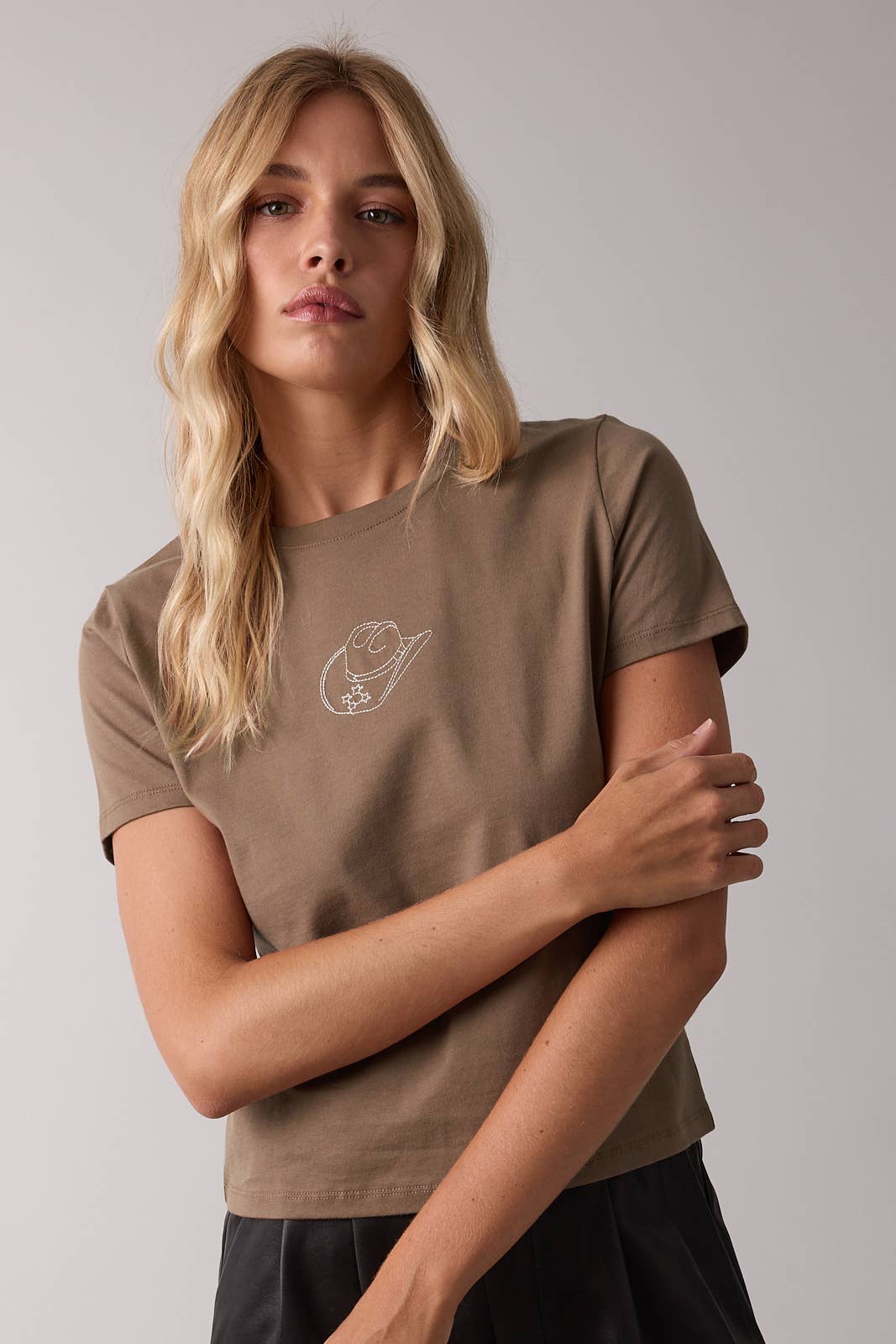 Cowboy Hat Embroidered Tee