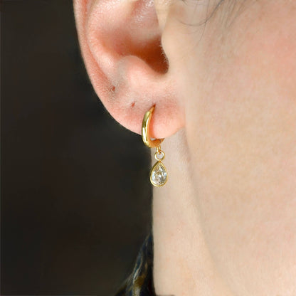 Diamond Teardrop Earrings