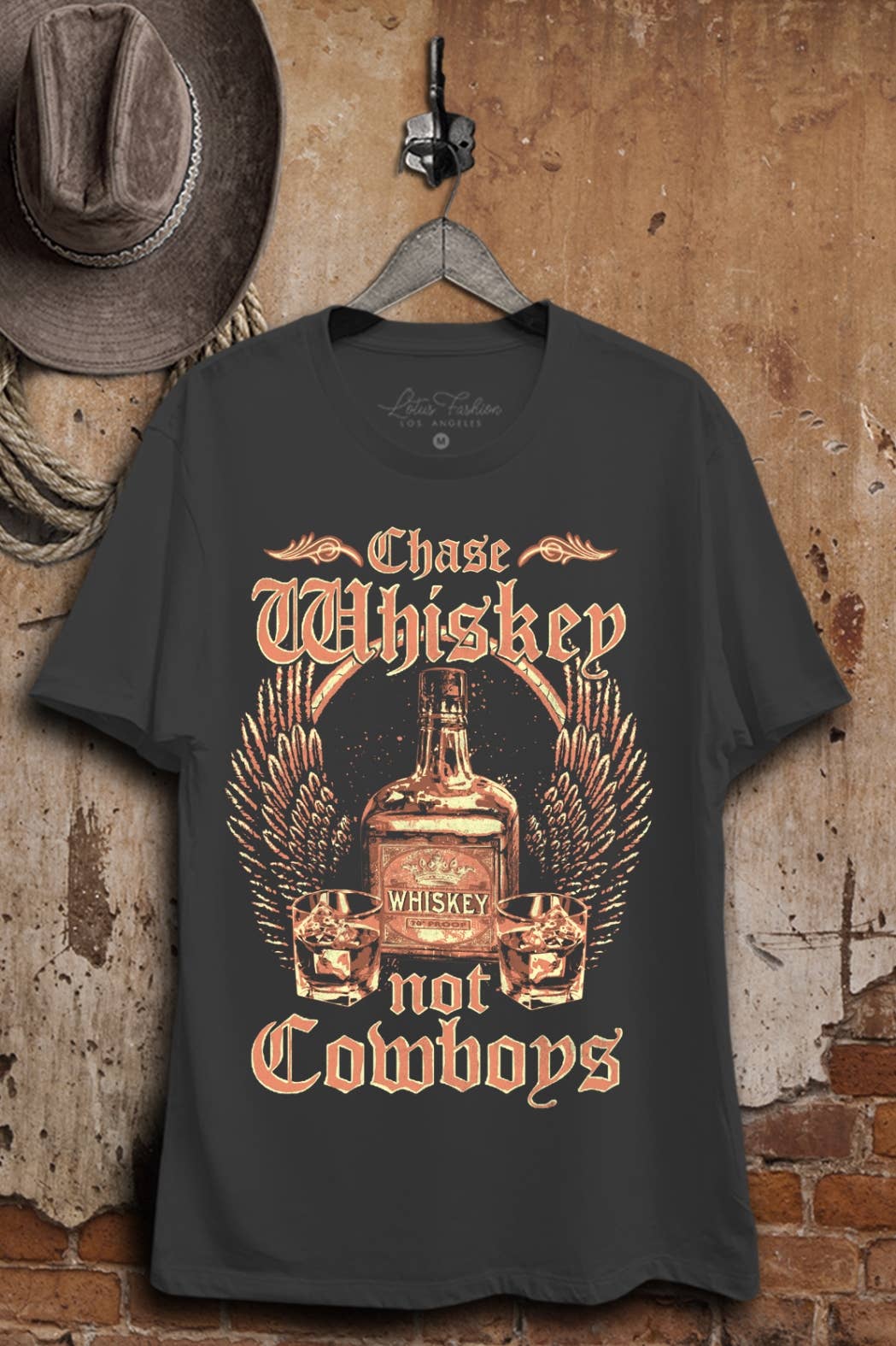 Chase Whiskey Not Cowboys Graphic Tee
