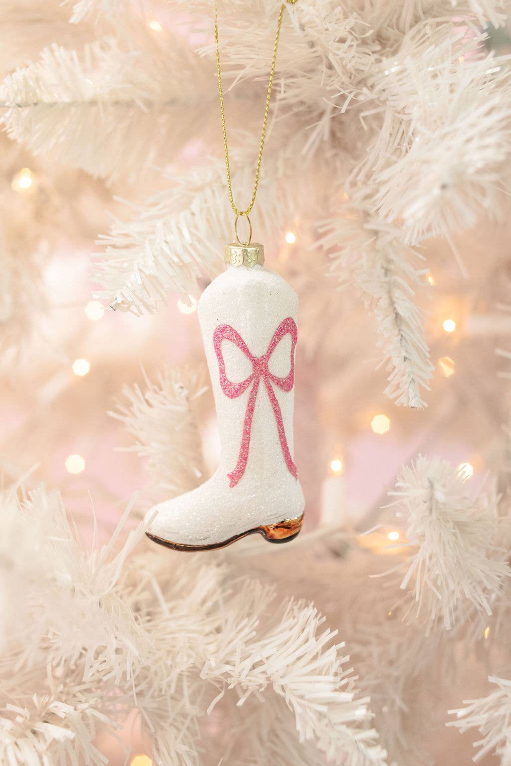 Sparkly Cowboy Boot Ornament