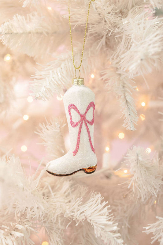 Sparkly Cowboy Boot Ornament
