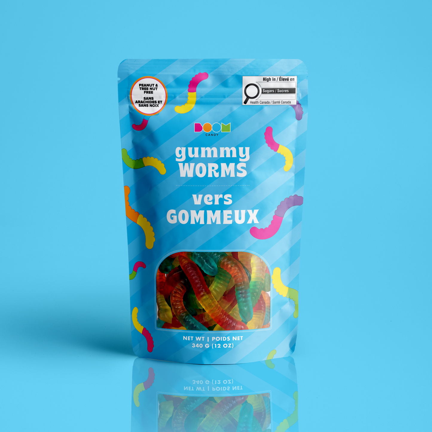 Gummy Worms | Fruity Gummy Candy | 340 g