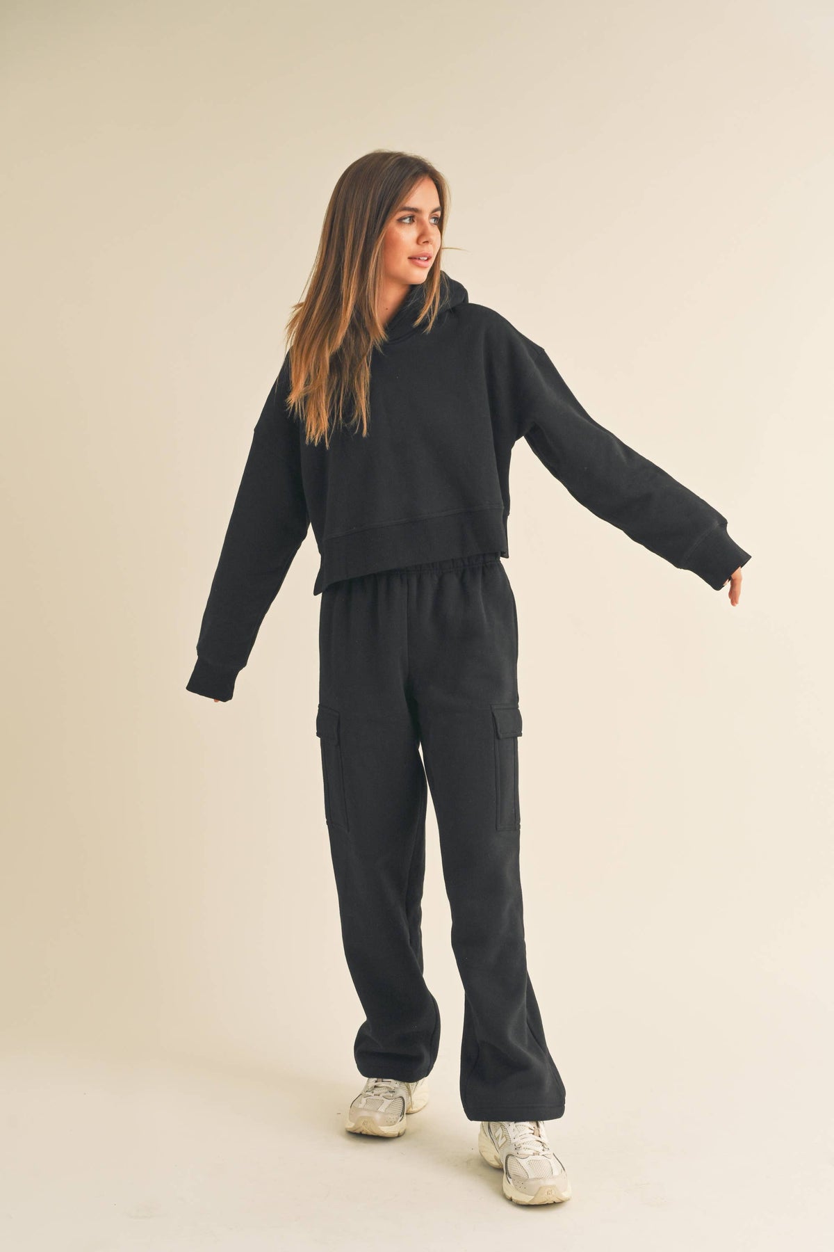 Fleece Cargo Sweatpants