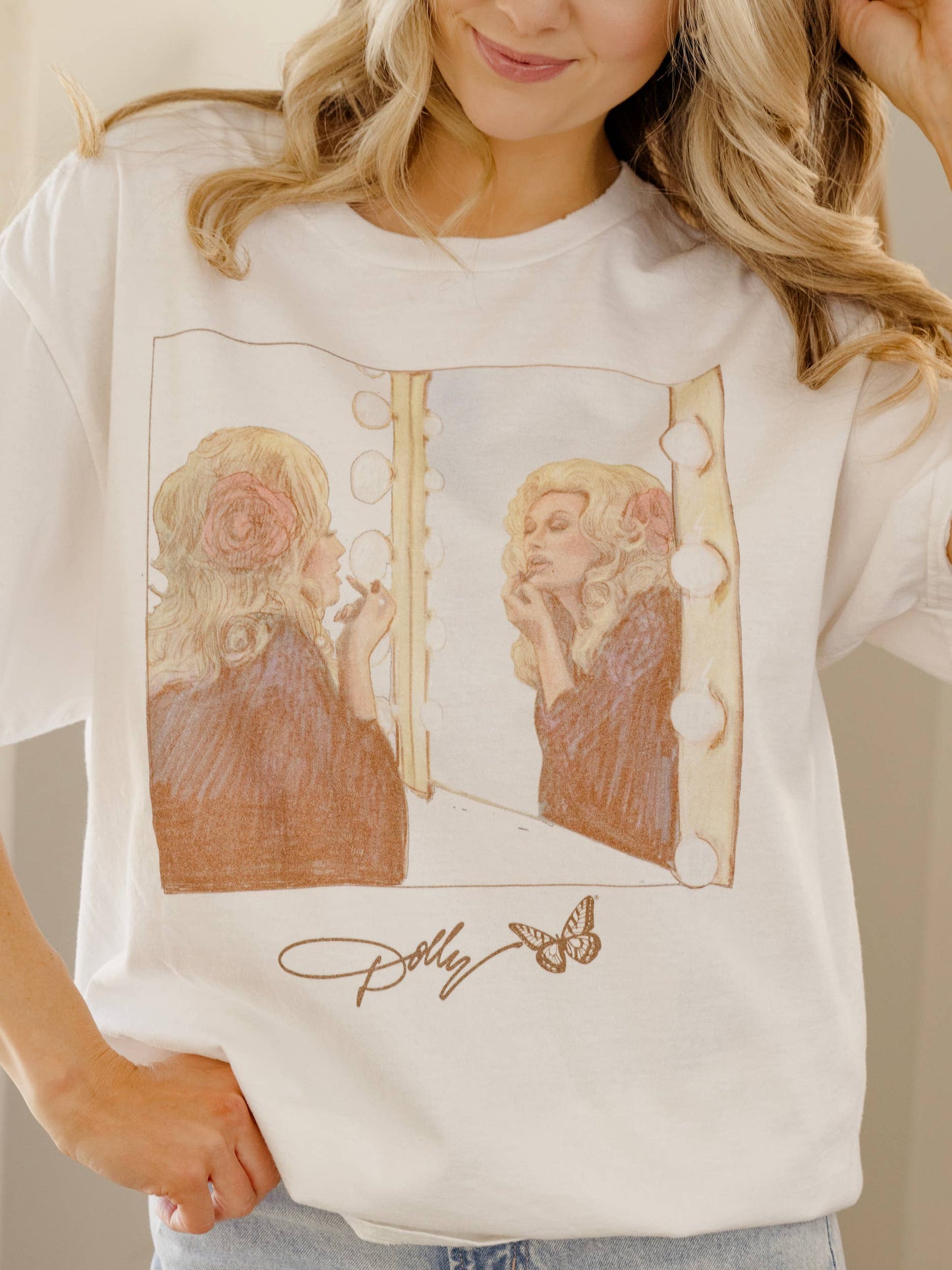 Dolly Parton Lipstick Tee