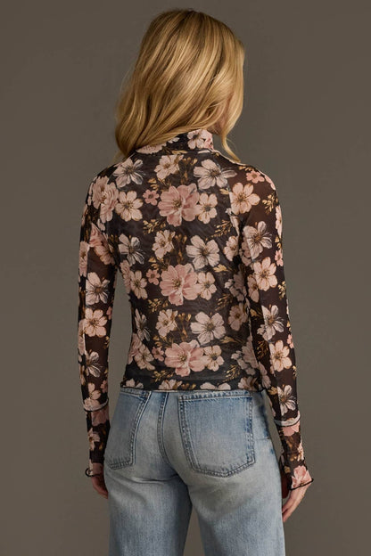 Floral Mesh Top