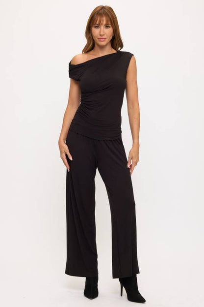 Ruched Off The Shoulder Top