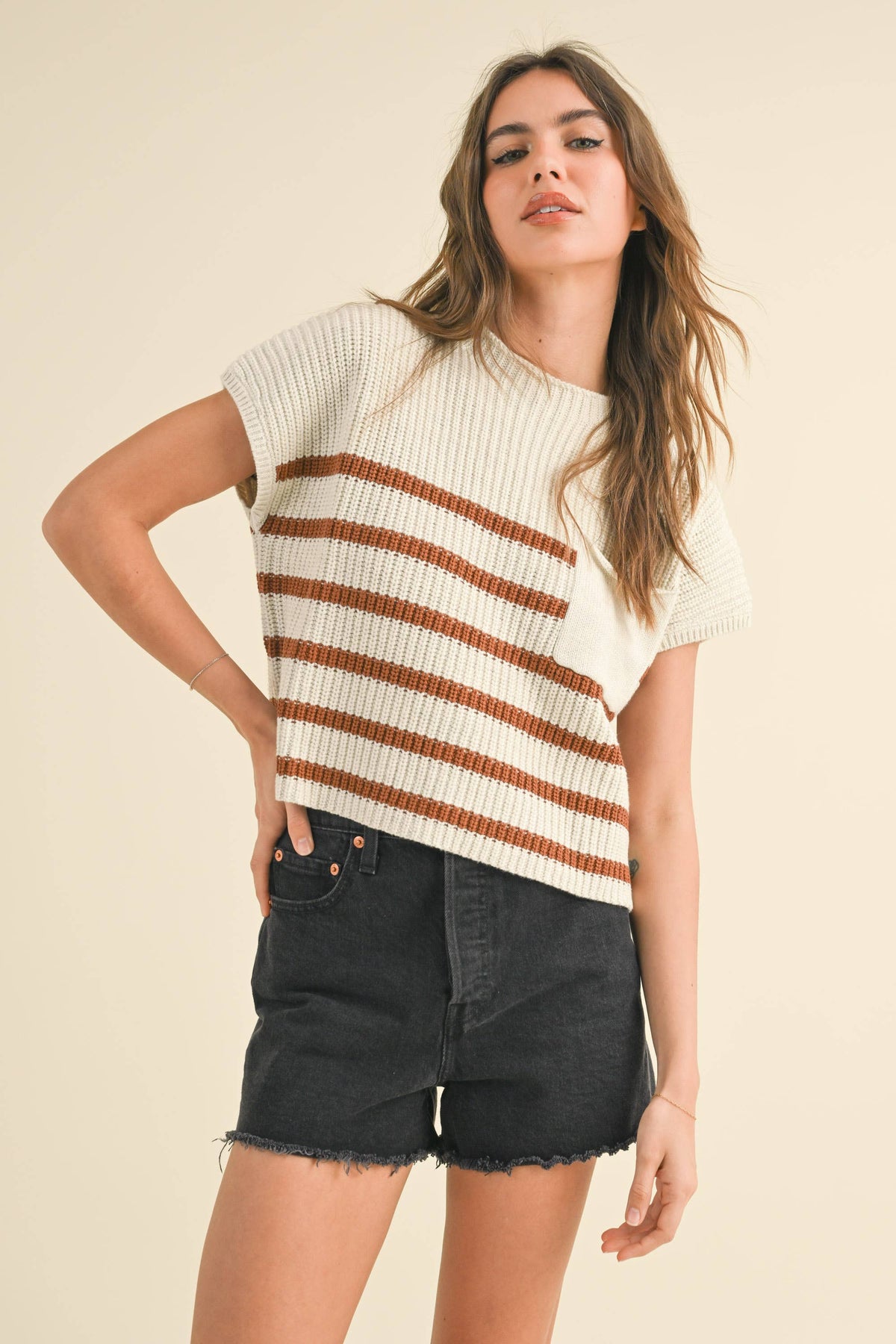 Mock Neck Knit Top