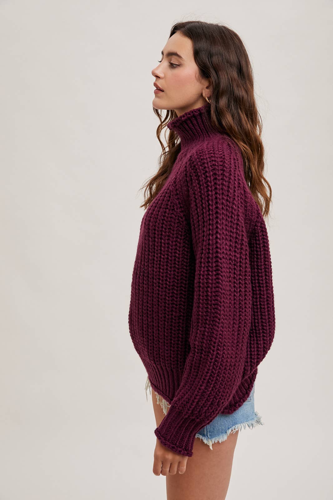 Chunky Knit Turtleneck Sweater