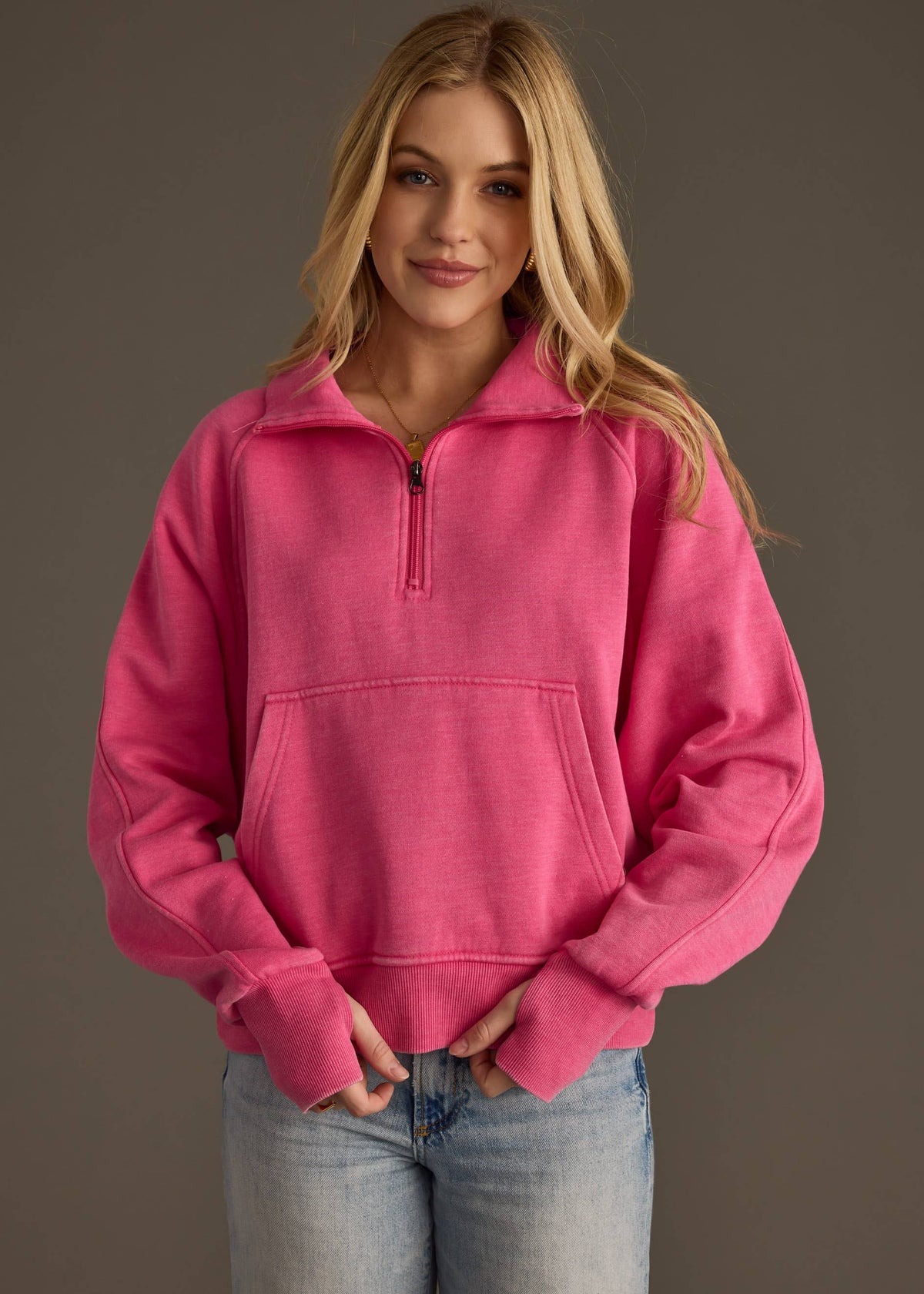 The Presley Quarter Zip Sweatshirt