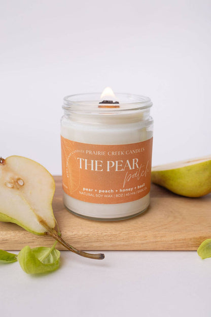 The Pear Patch - Non-Toxic Soy Wax Candle: 8oz - Single Wick