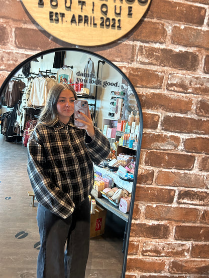 Plaid Bubble Jacket
