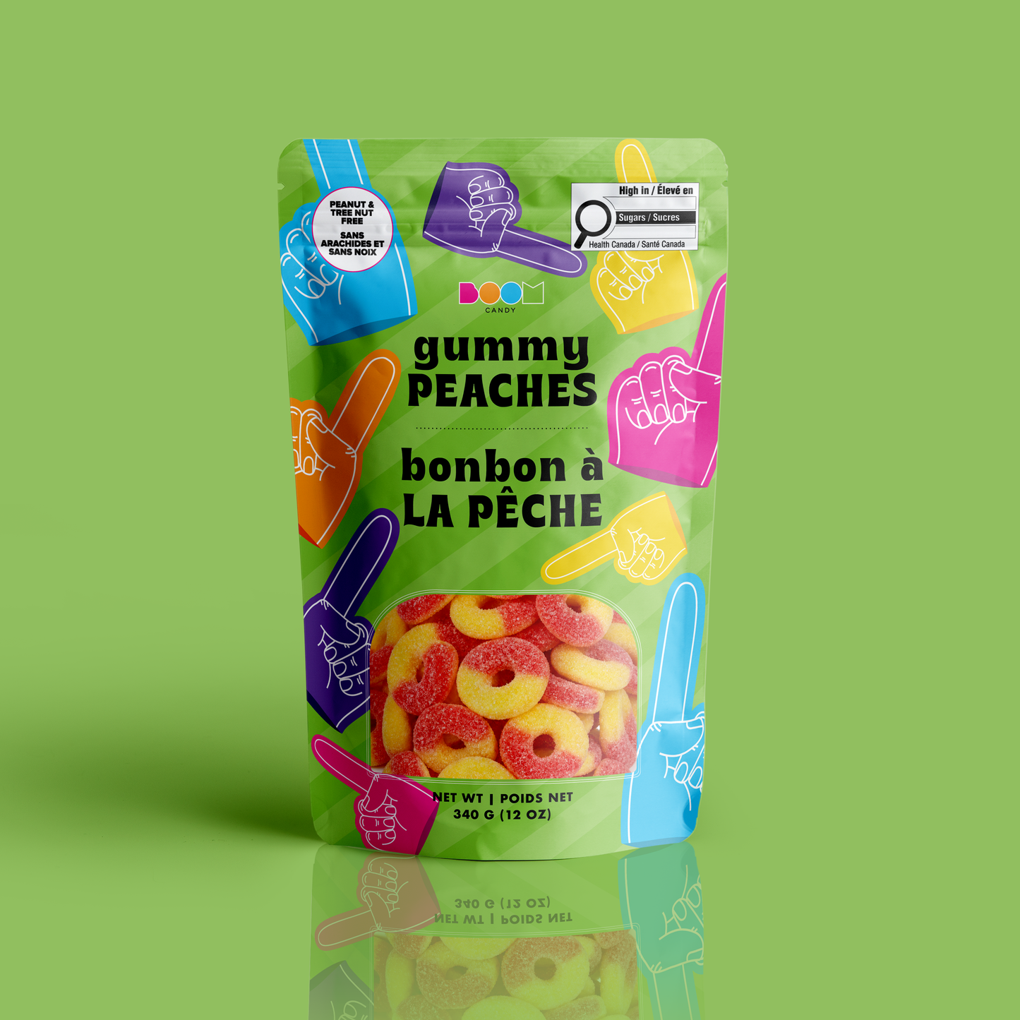 Sport Hands | Sweet Sunny Gummy Candy | 340 g