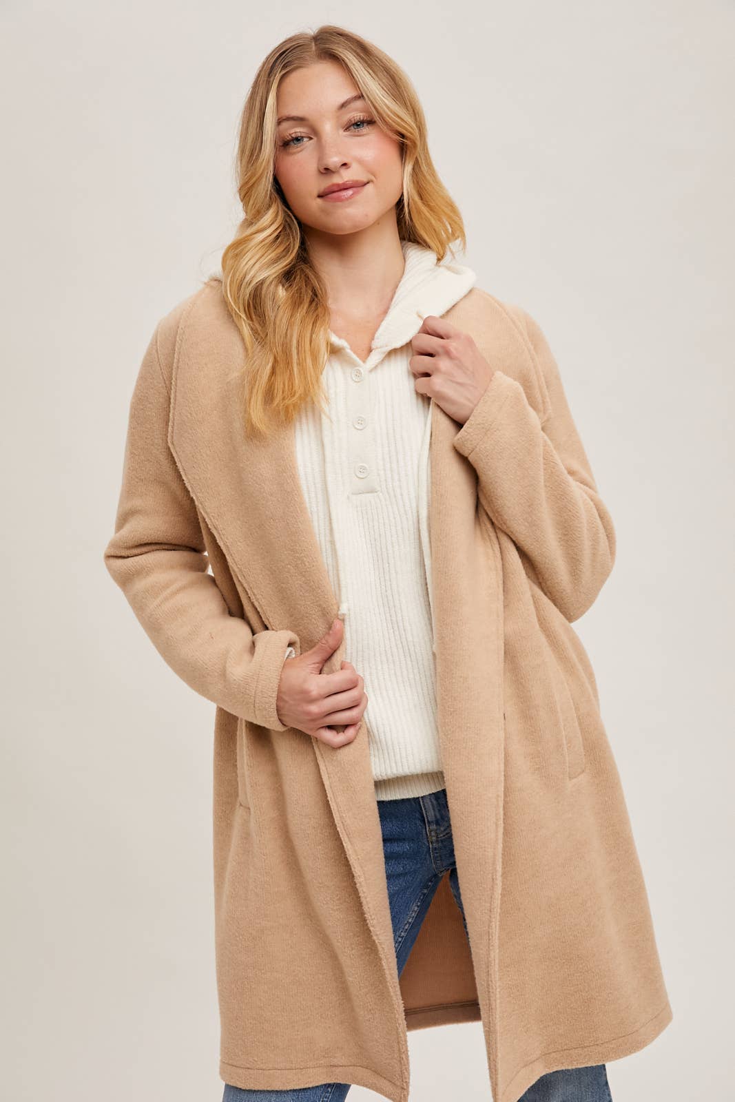Open Front Knit Jacket