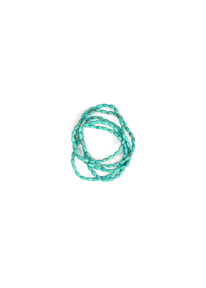 5 Strand Turquoise Dainty Beaded Bracelet