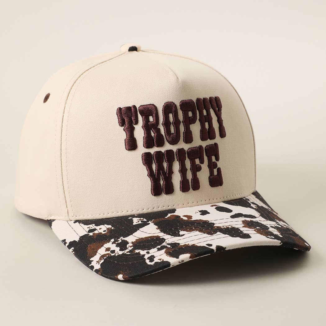 Trophy Wife Embroidered Trucker Hat