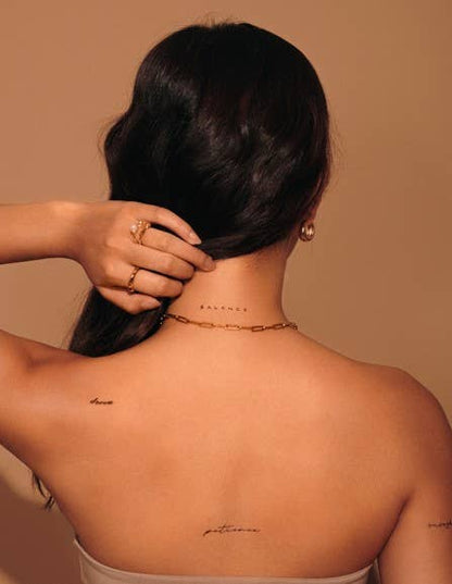 Statement Temporary Tattoo Pack