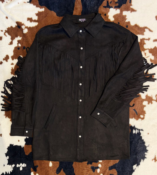 The Wild West Suede Fringe Jacket