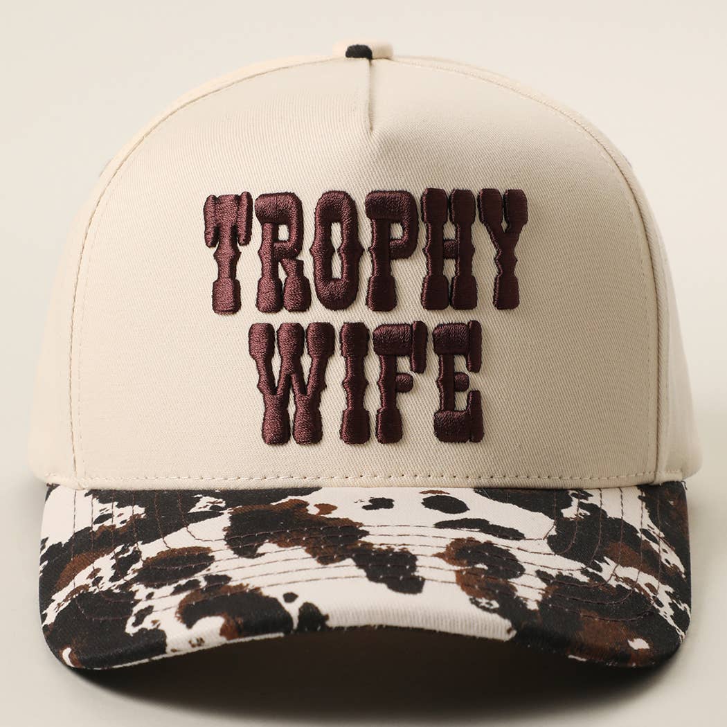 Trophy Wife Embroidered Trucker Hat