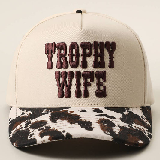 Trophy Wife Embroidered Trucker Hat