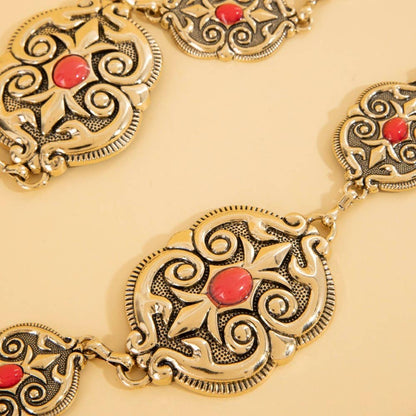 Ornate Western Concho Chain Belt