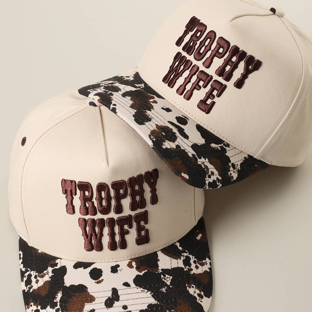 Trophy Wife Embroidered Trucker Hat