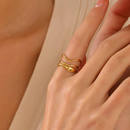 Adjustable Abstract Ring