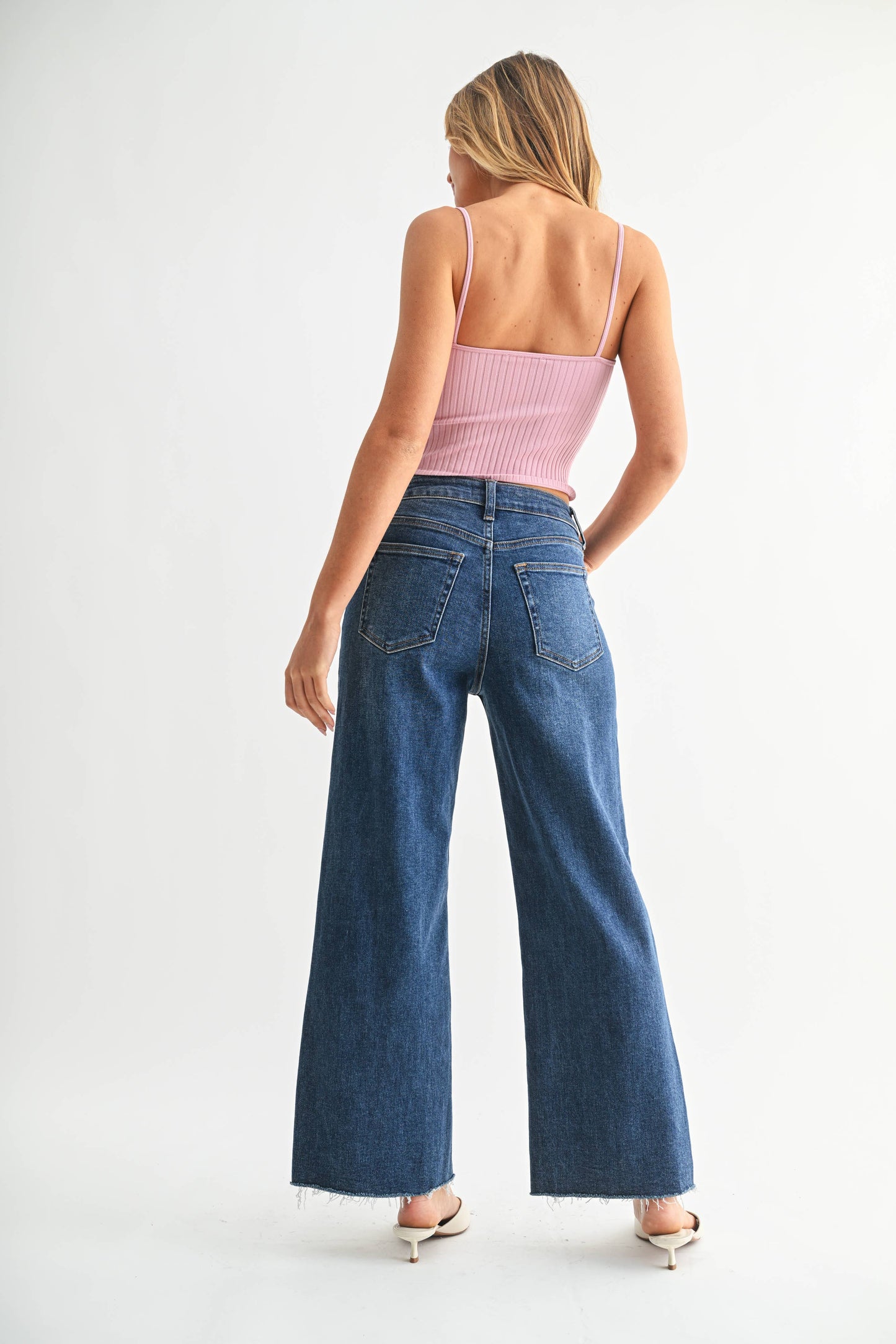 Slim Wide Leg Jeans