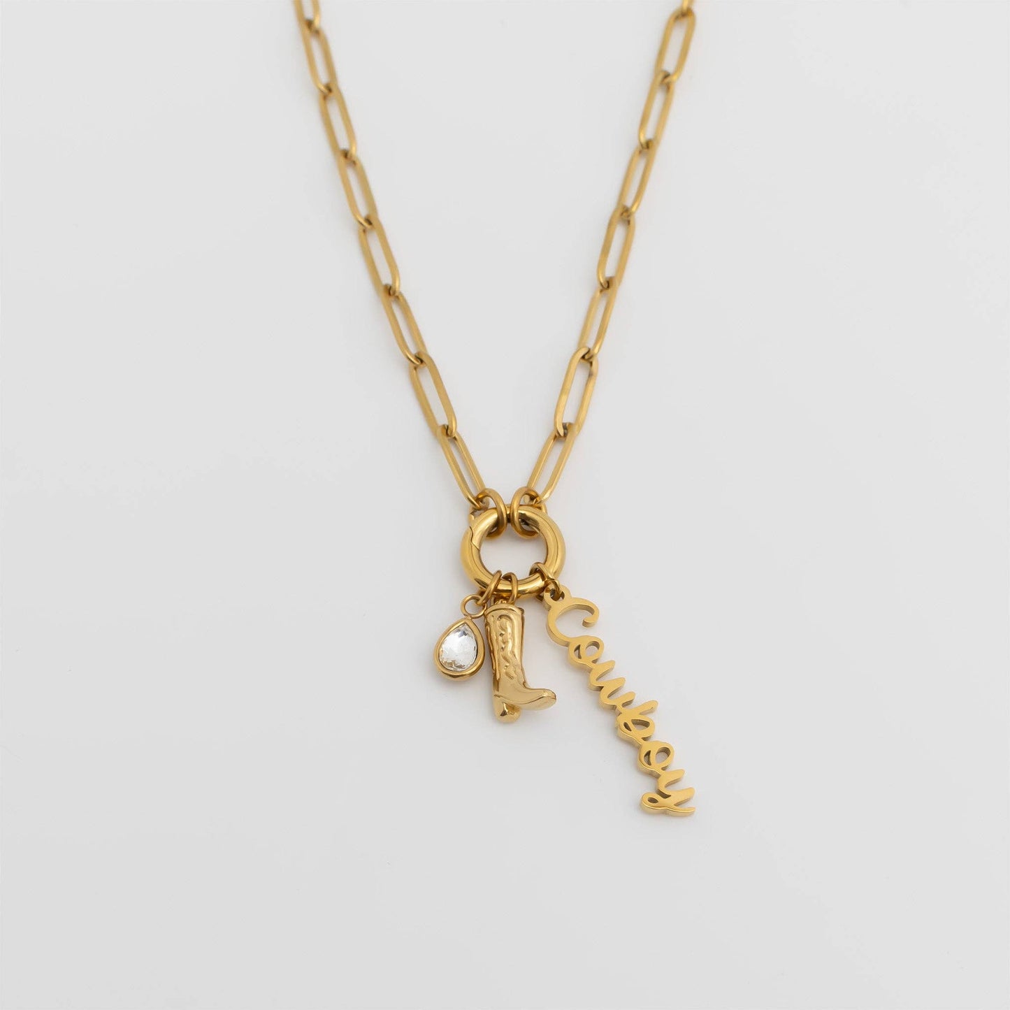 Cowboy Interchangeable Charm Necklace