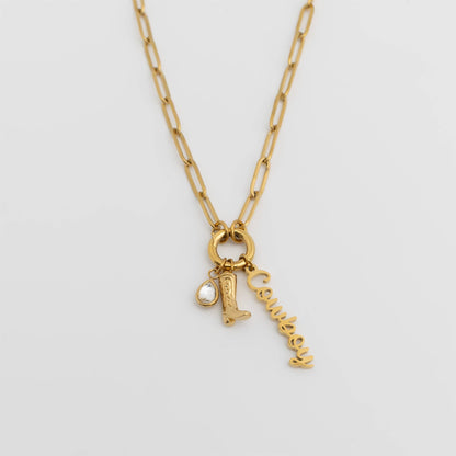 Cowboy Interchangeable Charm Necklace