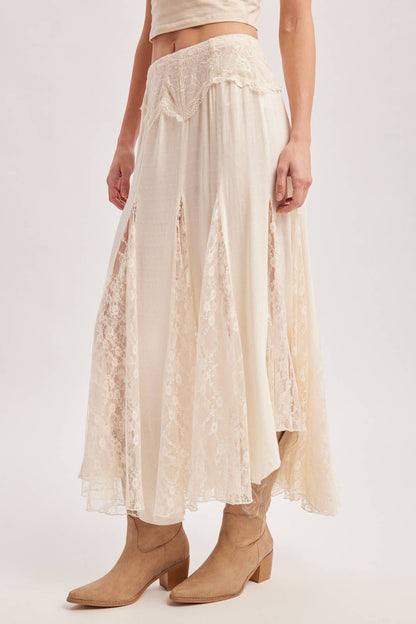 Flowy Lace Maxi Skirt