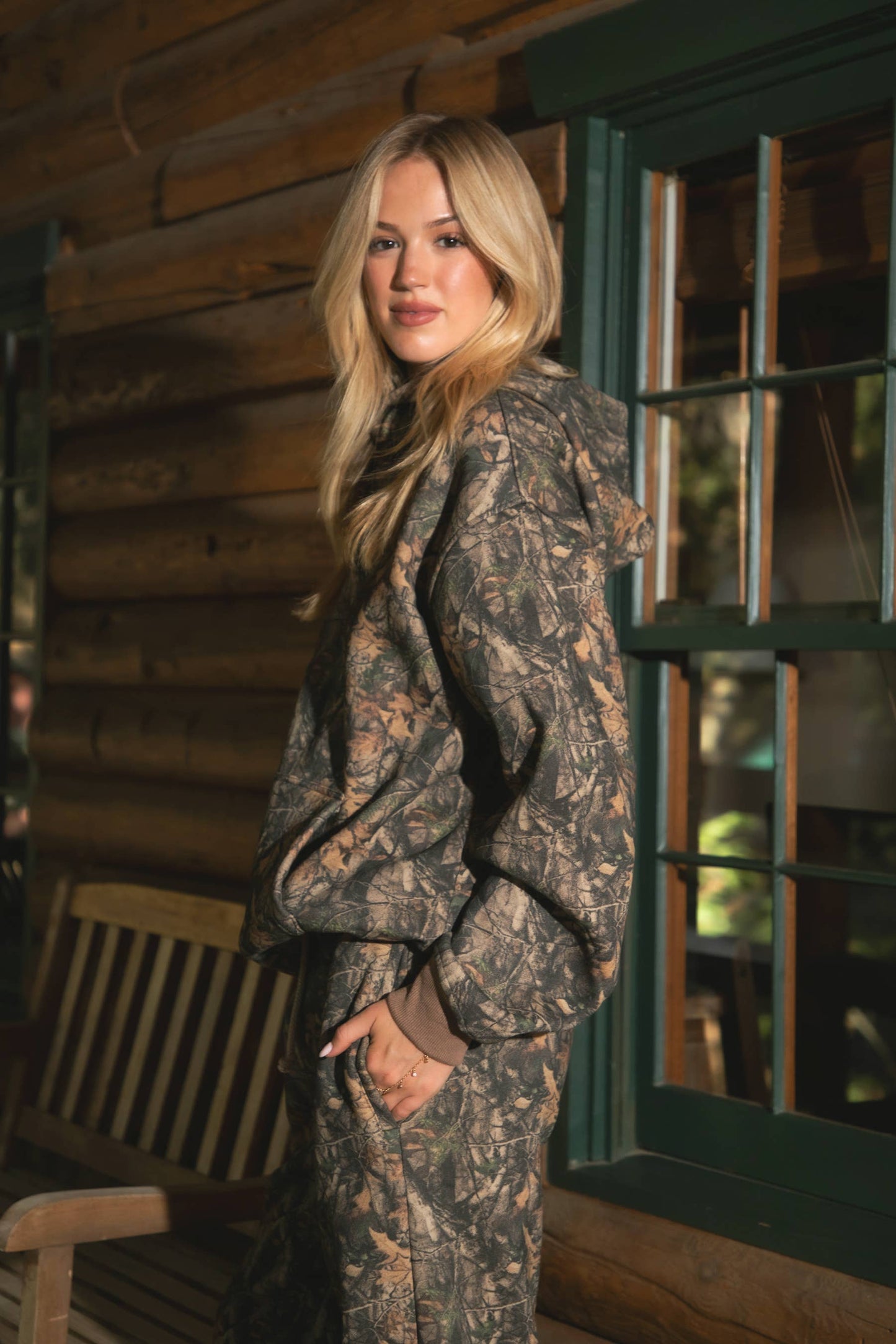 Dark Camo Fleece Hoodie