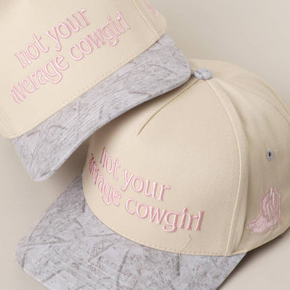 Not Your Average Cowgirl Trucker Hat