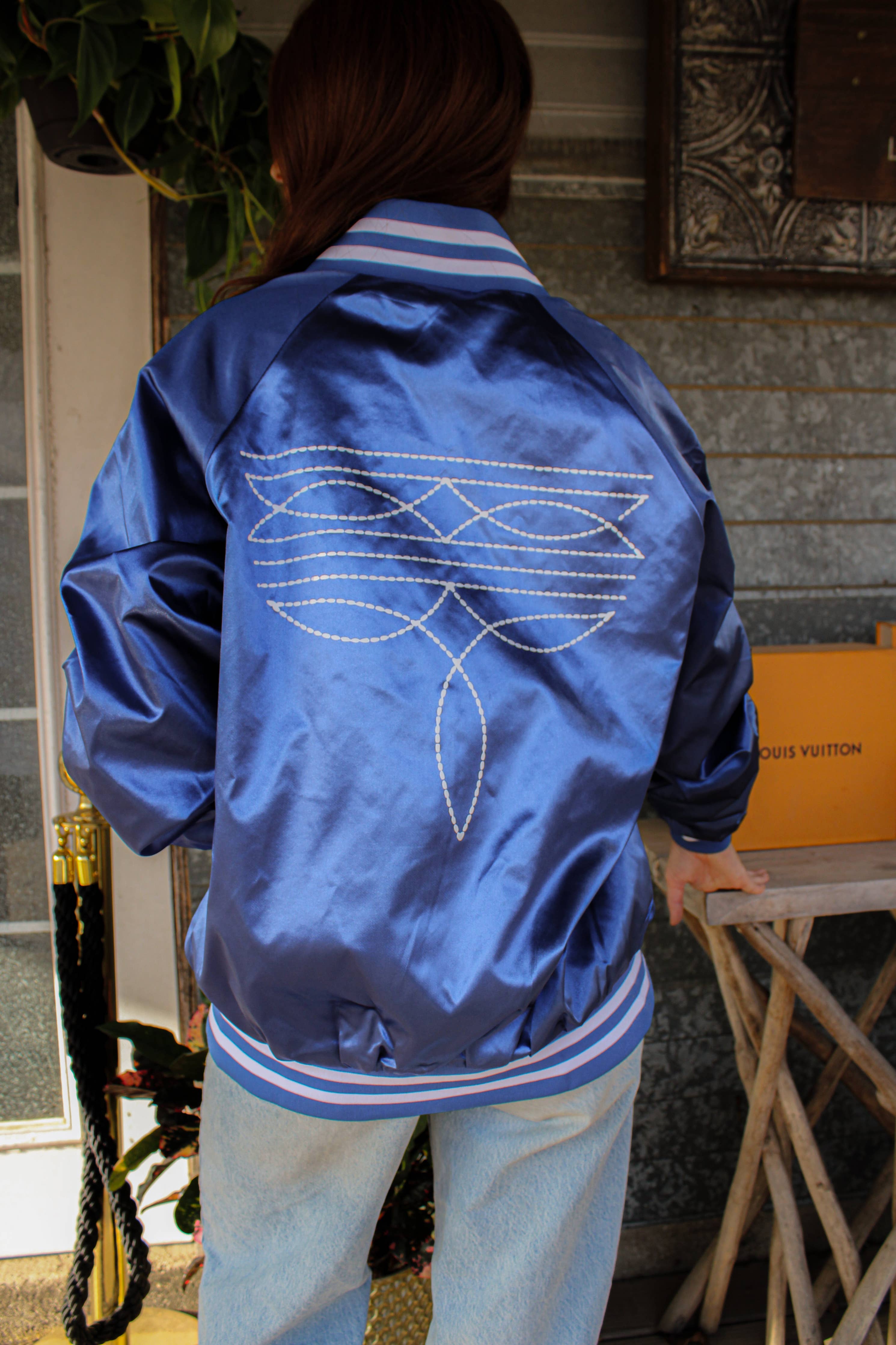 Boot Stitch Bomber Jacket – Rocket & Roo Boutique