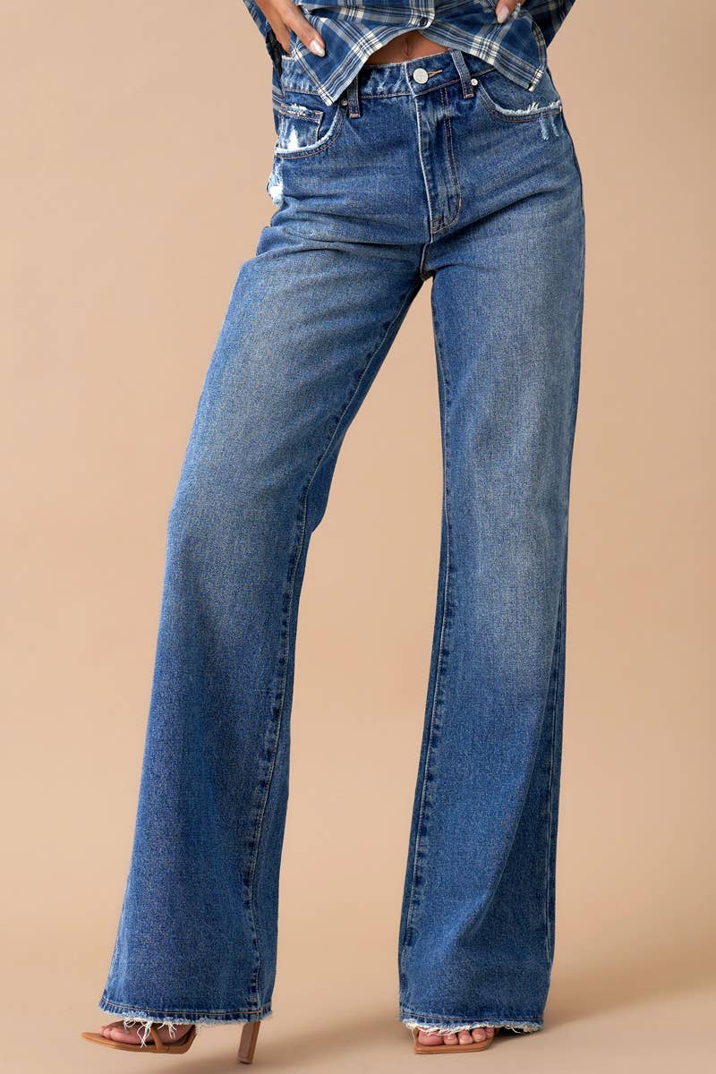 High Rise Relaxed Boot Cut Jean