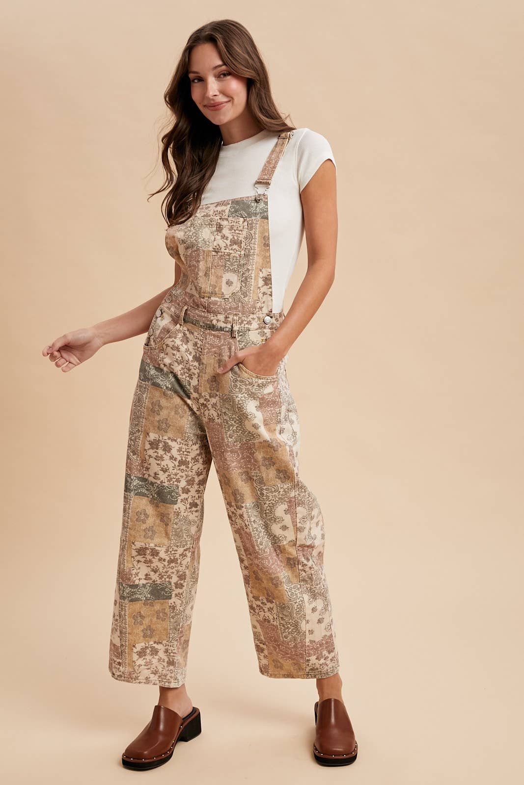 Washed Vintage Twill Denim Overall